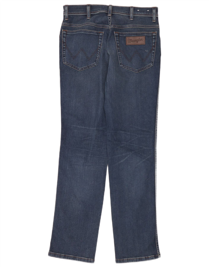Wrangler Herre Texas Slim Jeans W30 L30 Marineblå Bomuld