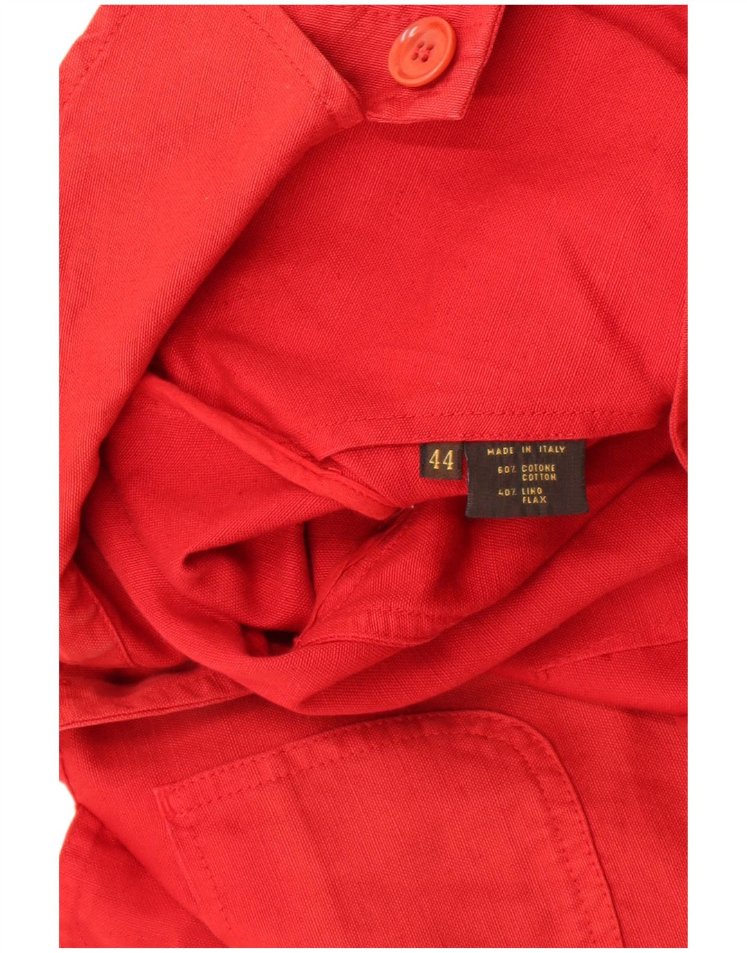Loro Piana Dame Utility Jacket IT 44 Medium Rød Linen