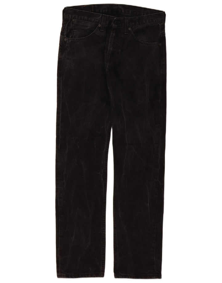 Levi's Herre 504 Straight Jeans W30 L32 Sort Bomuld