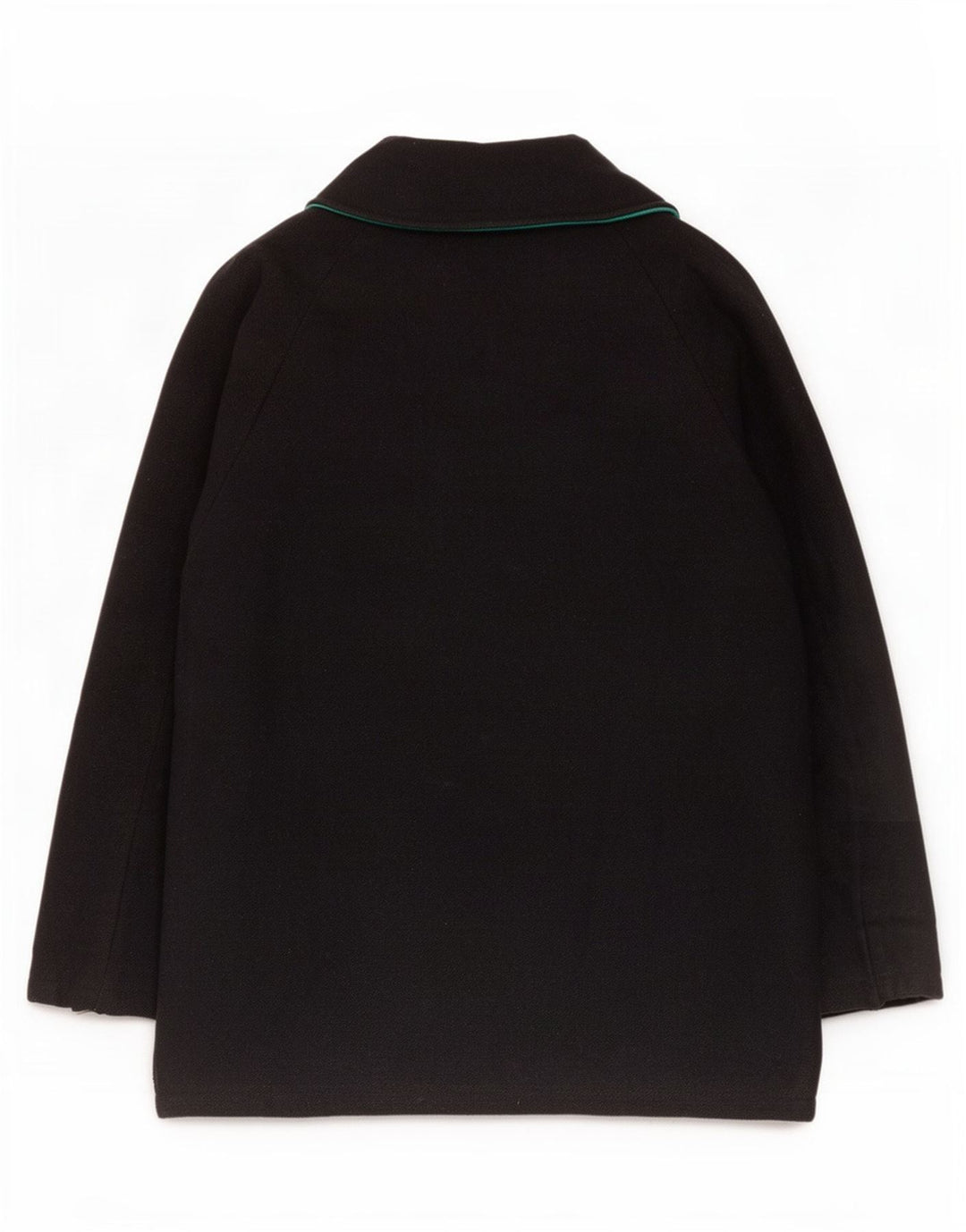 Vintage Herre Overfrakke IT 54 2XL Sort Uld