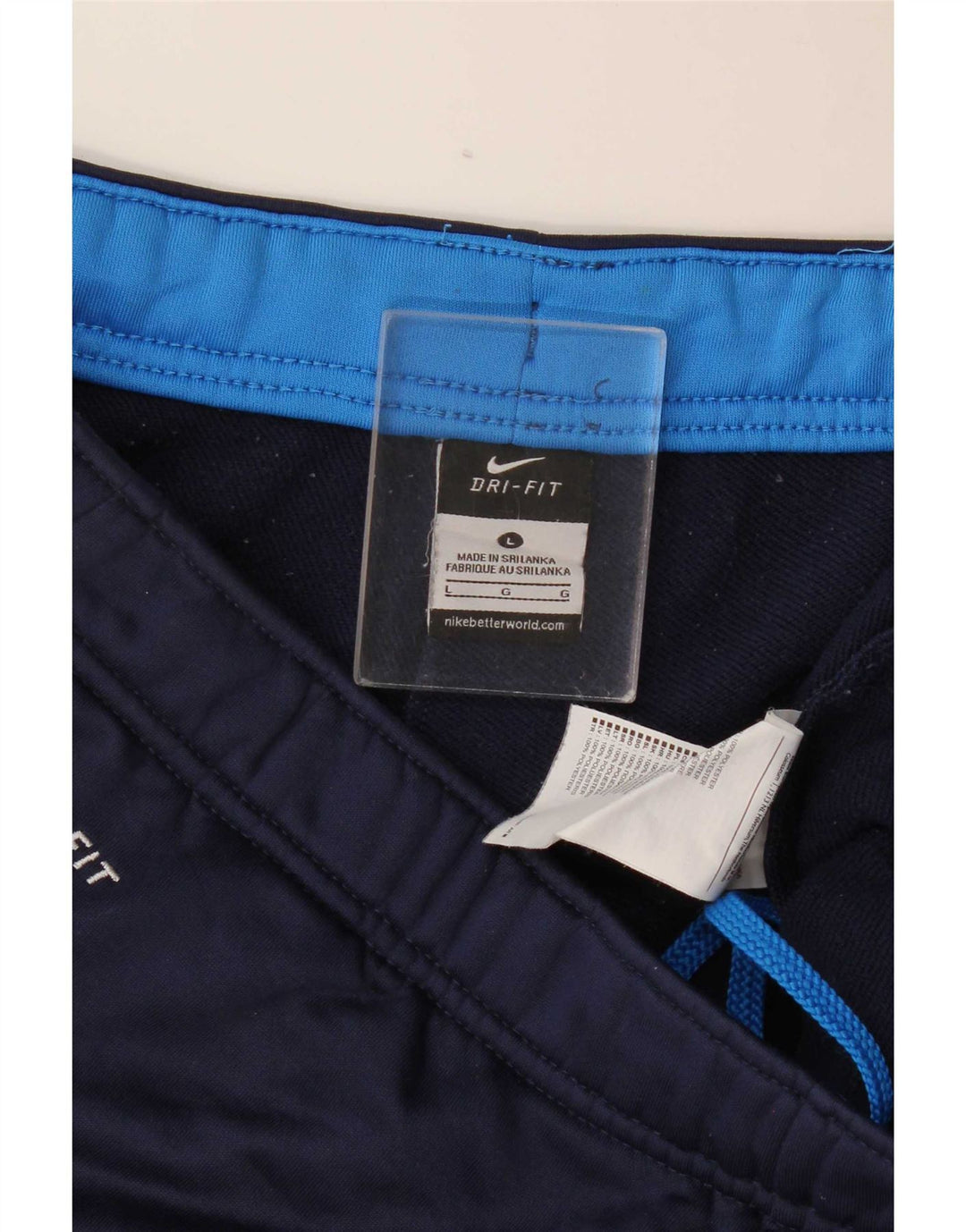 Nike Herre Dri Fit træningsdragt Bukser Large Navy Blue Polyester