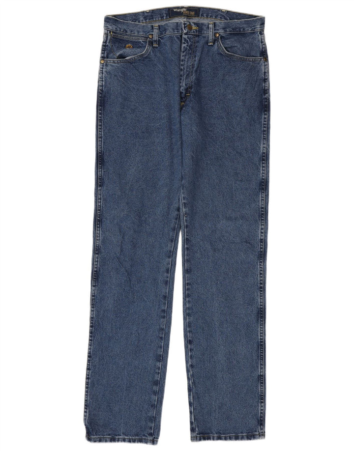 Wrangler Straight Jeans til mænd W34 L36 blå bomuld