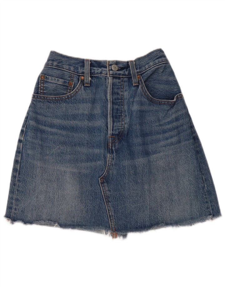 LEVI'S Mini-denimnederdel til kvinder W28 Medium Blue