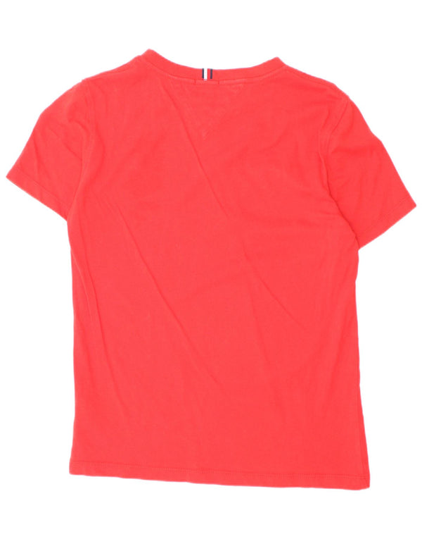 Tommy Hilfiger drenge grafisk t-shirt top 11-12 år rød bomuld