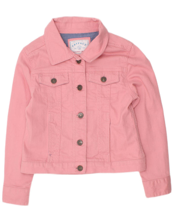 Fat Face piger denimjakke 7-8 år Pink Bomuld