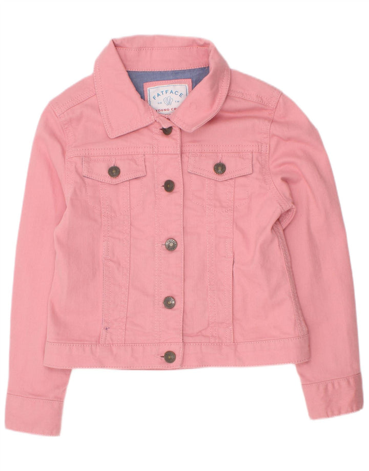 Fat Face piger denimjakke 7-8 år Pink Bomuld
