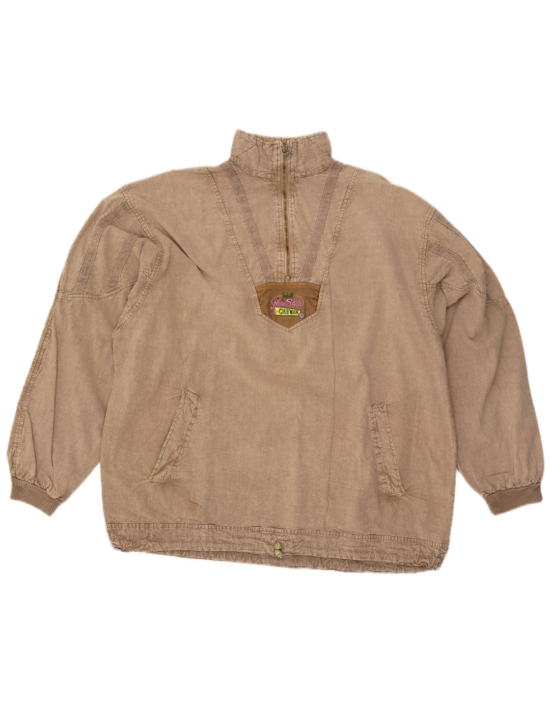 Chewan Herre lynlåshals Top Langærmet XL Grå