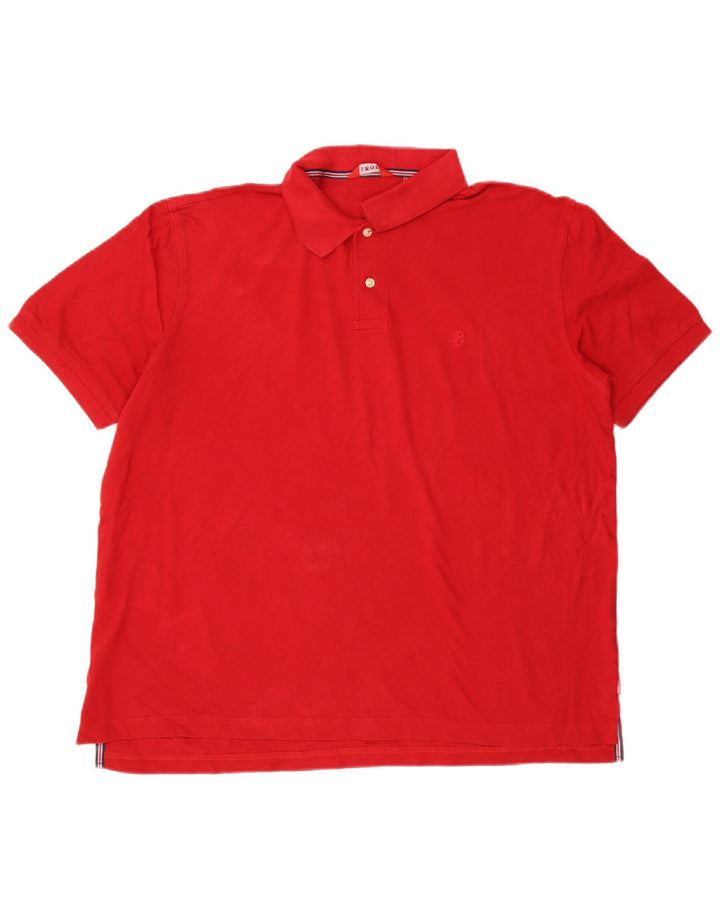 IZOD Polo Shirt til mænd XL Rød Bomuld