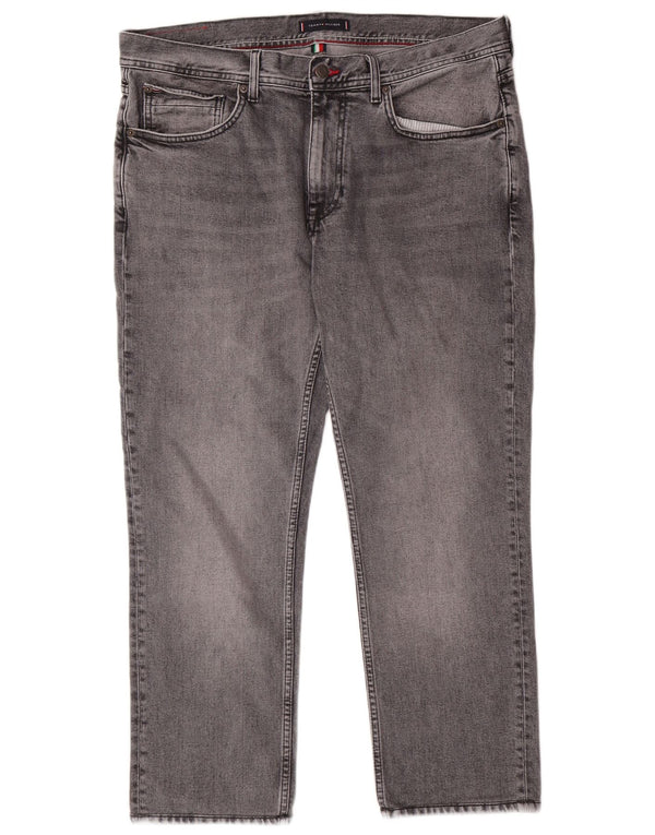 TOMMY HILFIGER Herre Denton Straight Jeans W36 L27 Grå