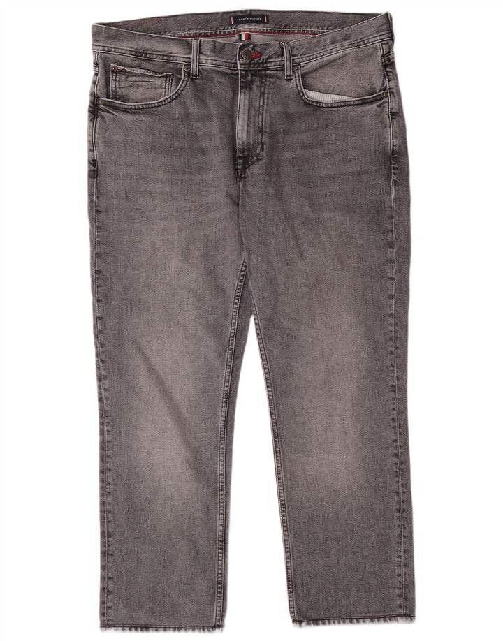 TOMMY HILFIGER Herre Denton Straight Jeans W36 L27 Grå
