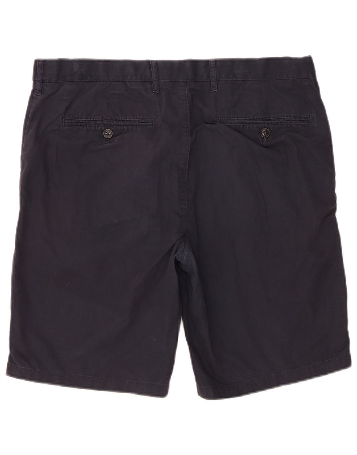 Marks & Spencer Herre Chino Shorts W36 Large Navy Blue Bomuld