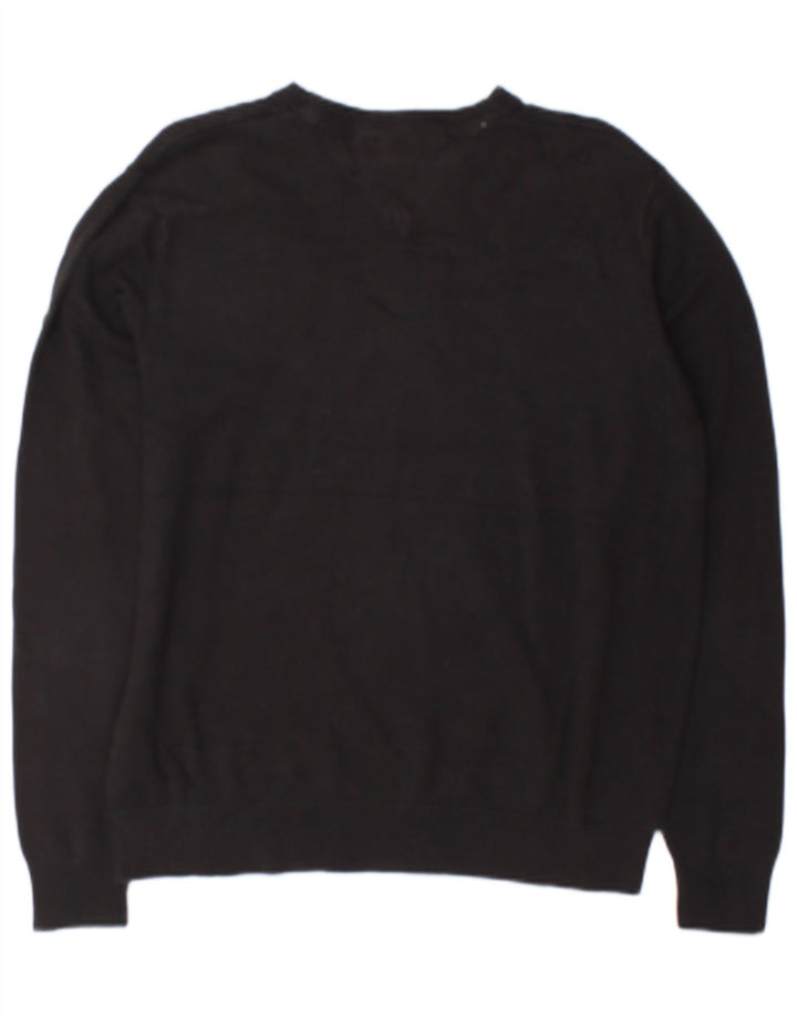 Tommy Hilfiger Herre V-hals sweater lille grå bomuld