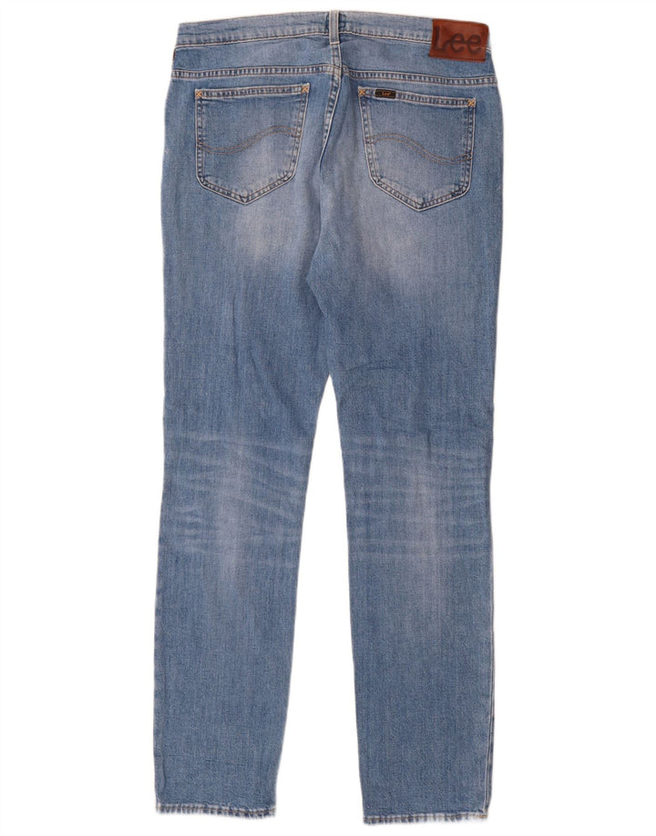 Lee Herre Rider Slim Jeans W34 L32 Blå Bomuld