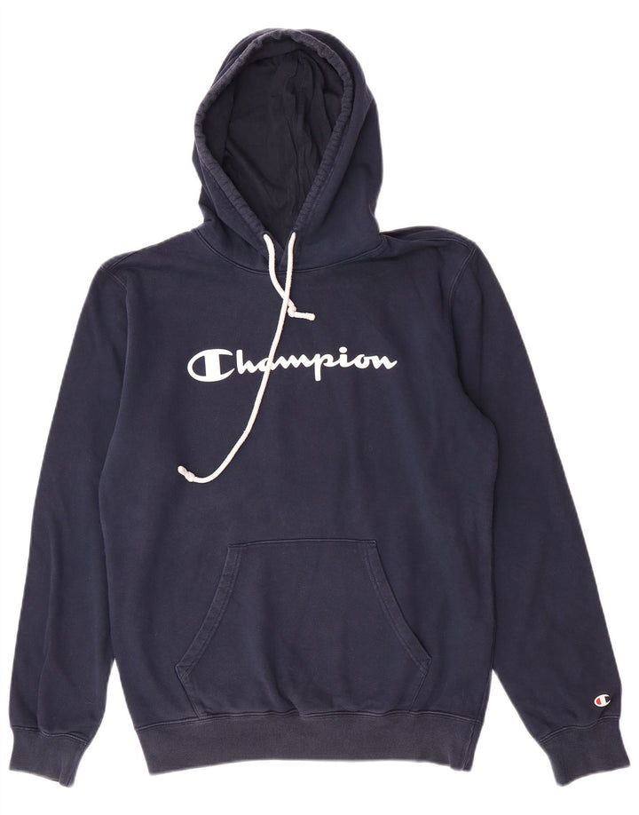 Champion Herre grafisk hættetrøje Jumper Medium marineblå bomuld