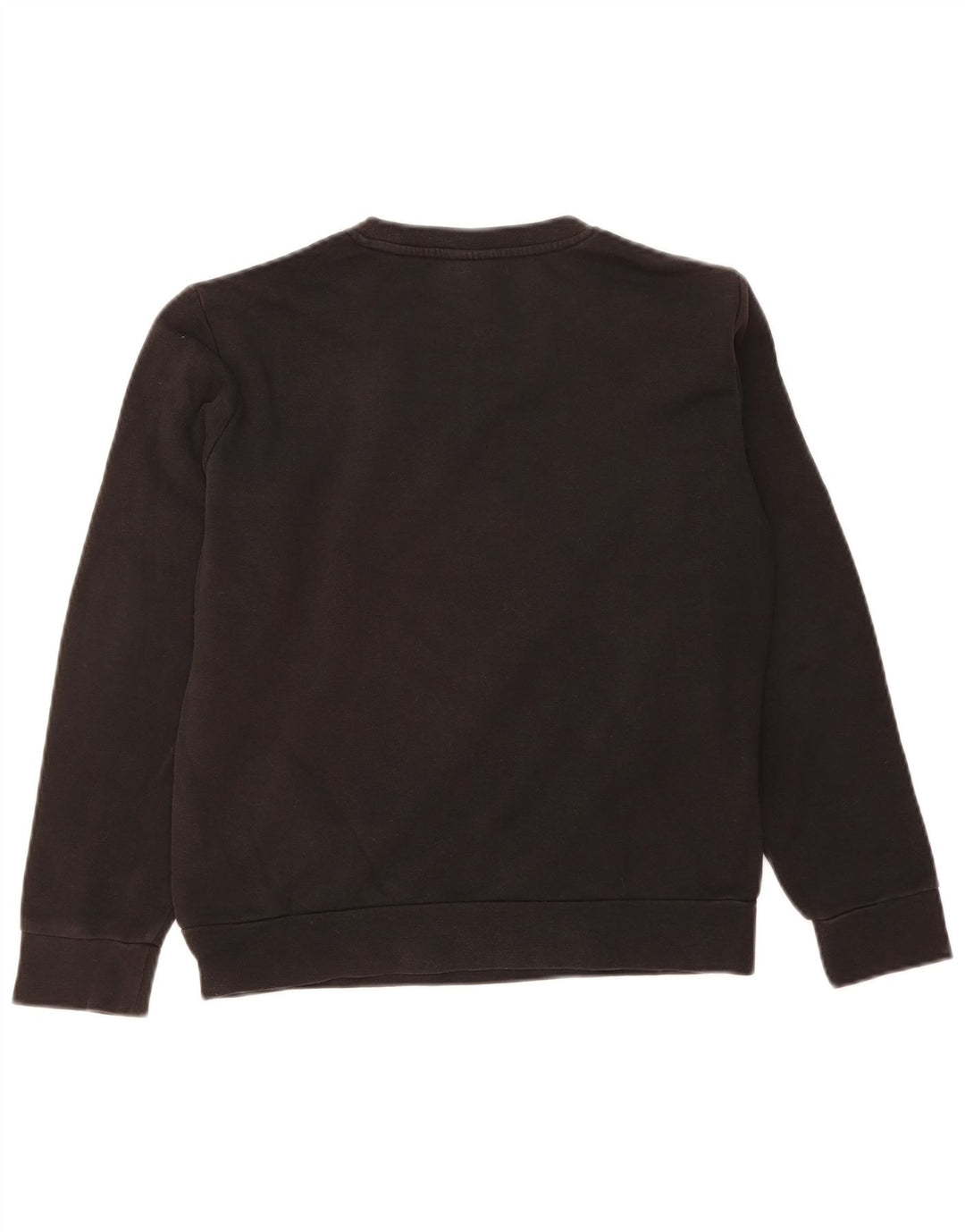 ADIDAS Womens Sweatshirt Jumper UK 12/14 Medium Black Cotton
