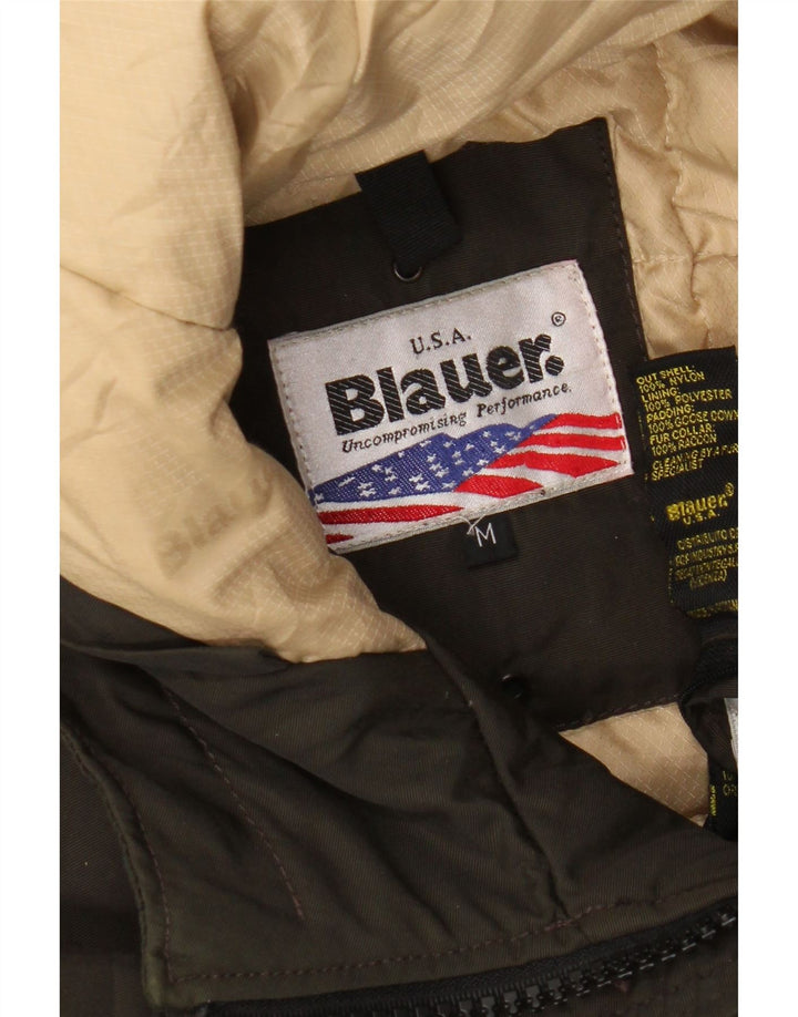 Blauer Militær hættejakke til kvinder UK 14 Medium Khaki Nylon