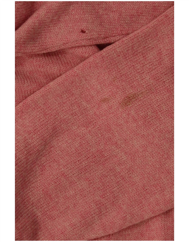 Tommy Hilfiger Herre Boat Neck Jumper Sweater Medium Pink Flecked Lammeuld