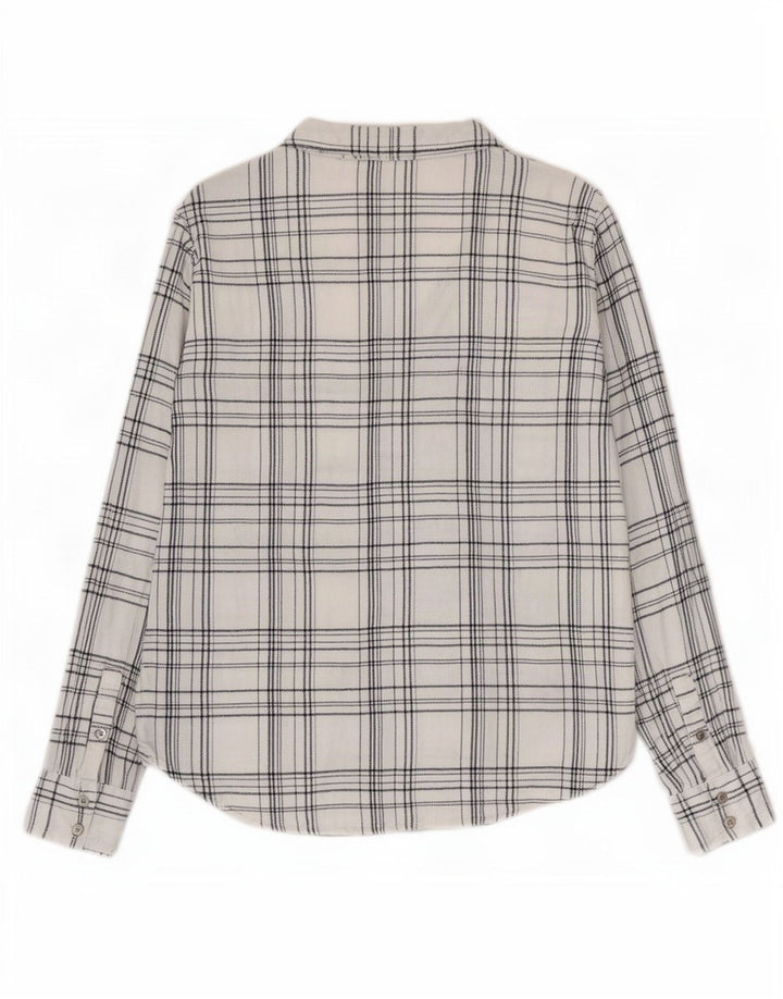 Calvin Klein Jeans Dameskjorte UK 12 Medium White Check