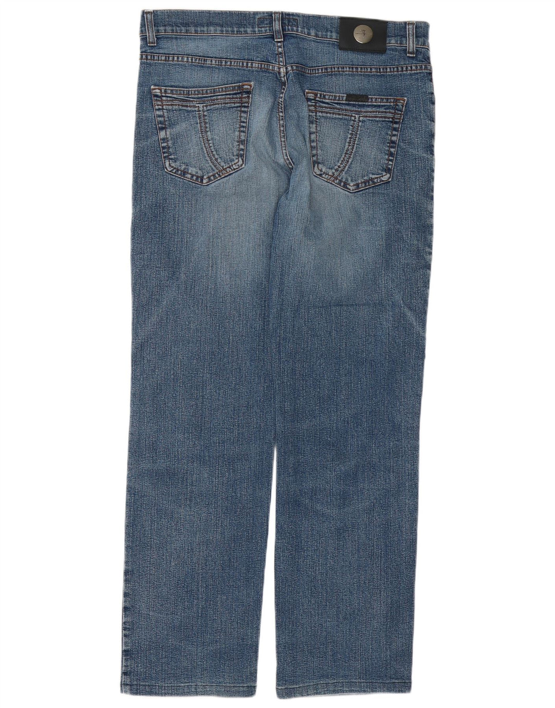 TRUSSARDI Straight jeans til mænd W36 L31 blå bomuld