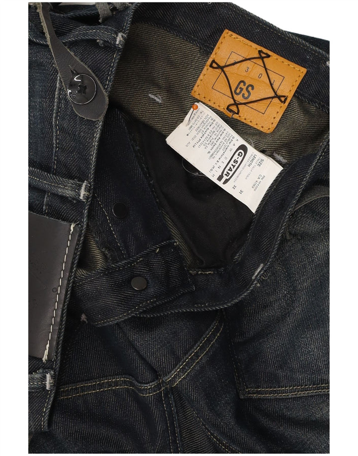 G-STAR Herre 3301 Dungarees Lige jeans W31 L32 Blå Bomuld
