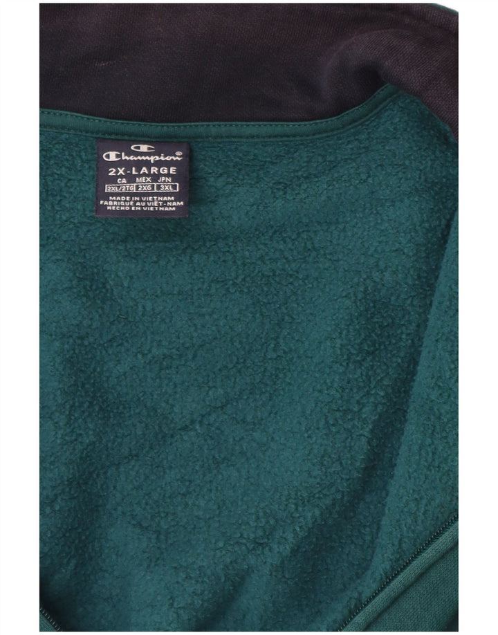 Champion Herre træningsdragt Topjakke 2XL Grøn Colourblock