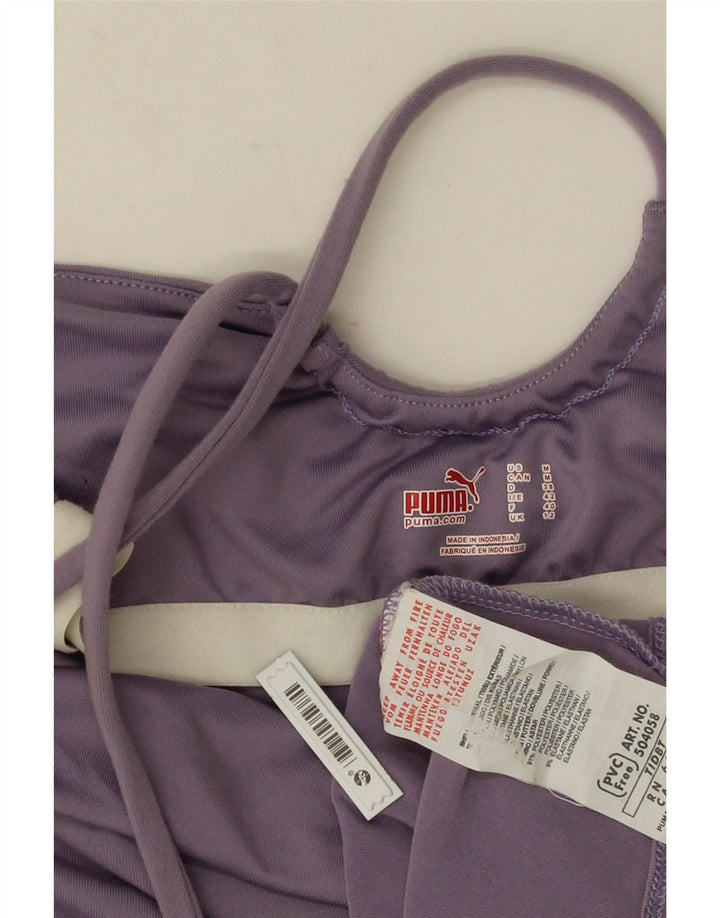 Puma Halter Top UK 12 Medium Lilla Polyamid