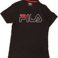 FILA Mens Graphic T-Shirt Top Small Black Cotton Vintage Fila and Second-Hand Fila from Messina Hembry 