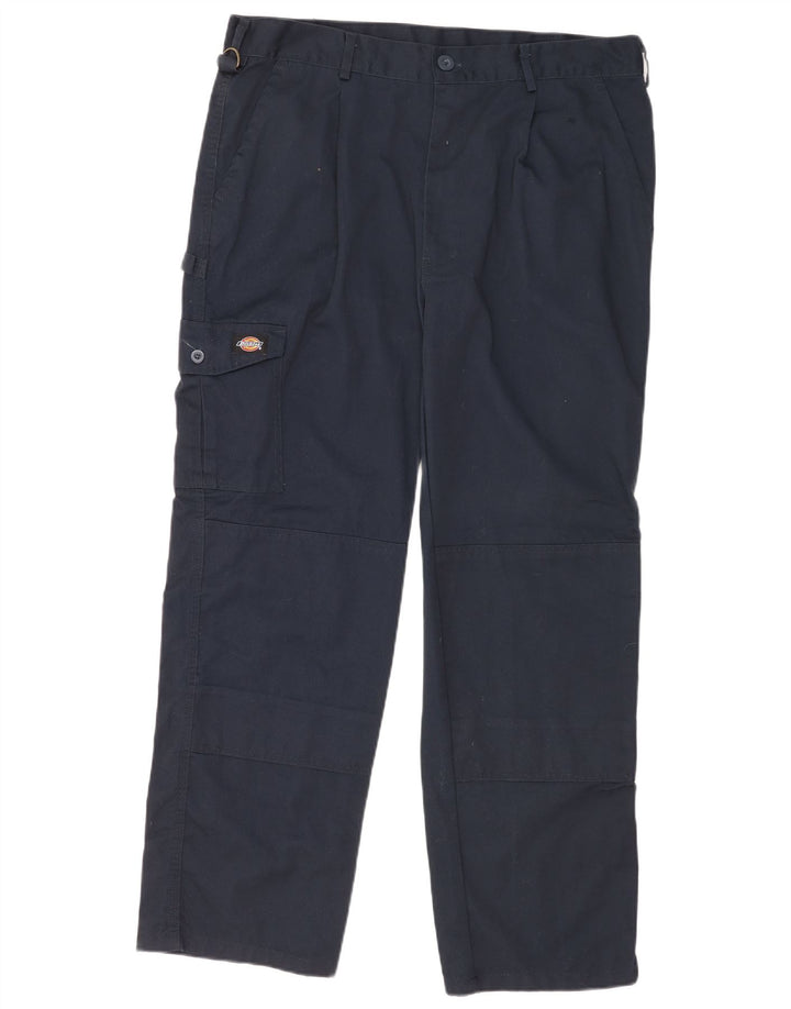 Dickies Straight Cargo bukser til mænd W38 L30 Marineblå polyester