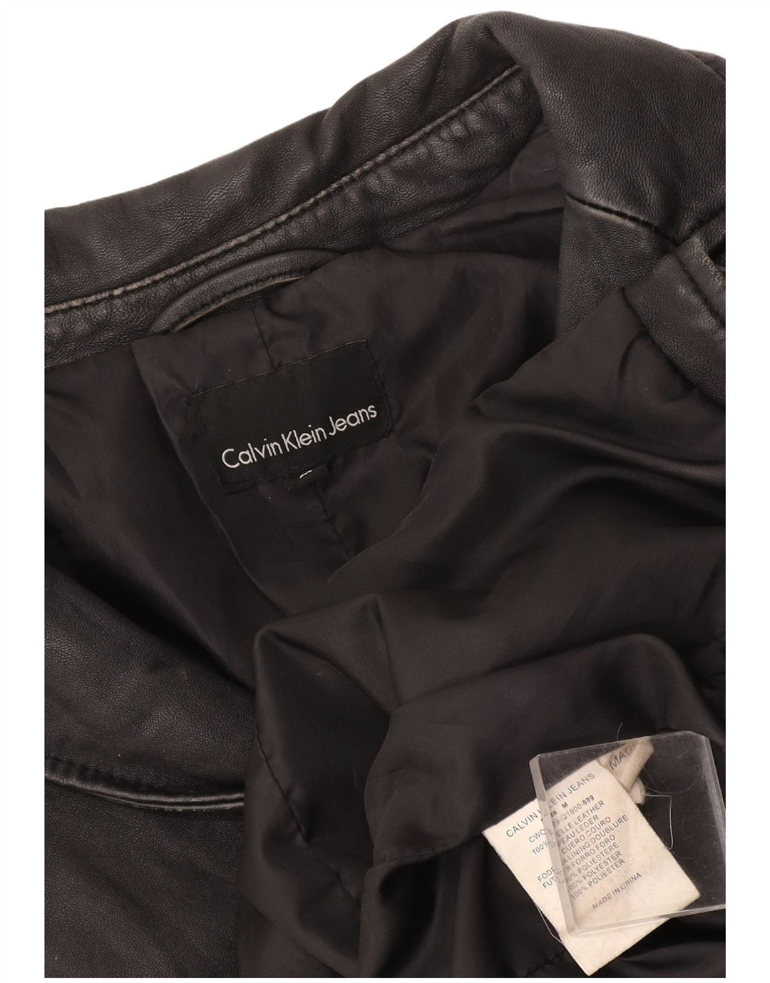 Calvin Klein Dame 1 Knap Blazer Jakke UK 12 Medium Sort Klassisk
