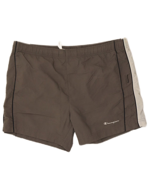 Champion Badeshorts til mænd Large Grå Colourblock Polyester