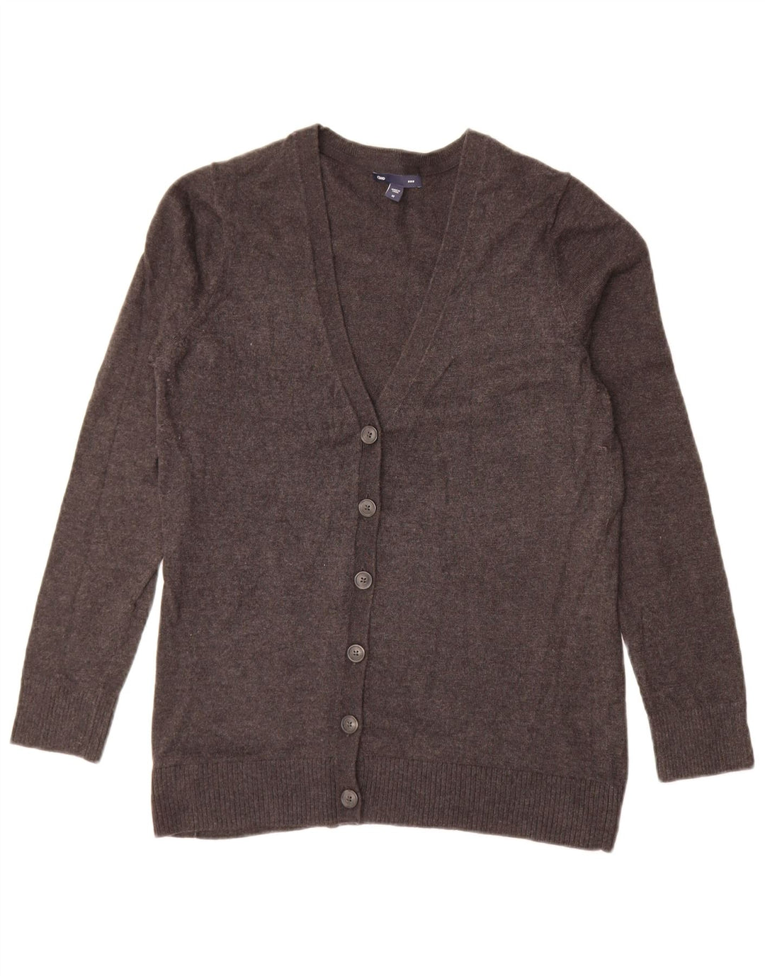 Gap Dame Cardigan Sweater UK 14 Medium Grey Bomuld