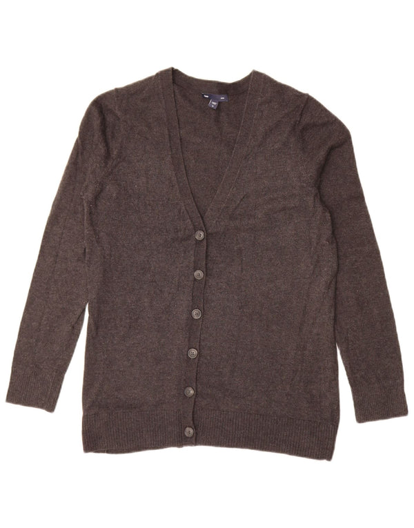 Gap Dame Cardigan Sweater UK 14 Medium Grey Bomuld