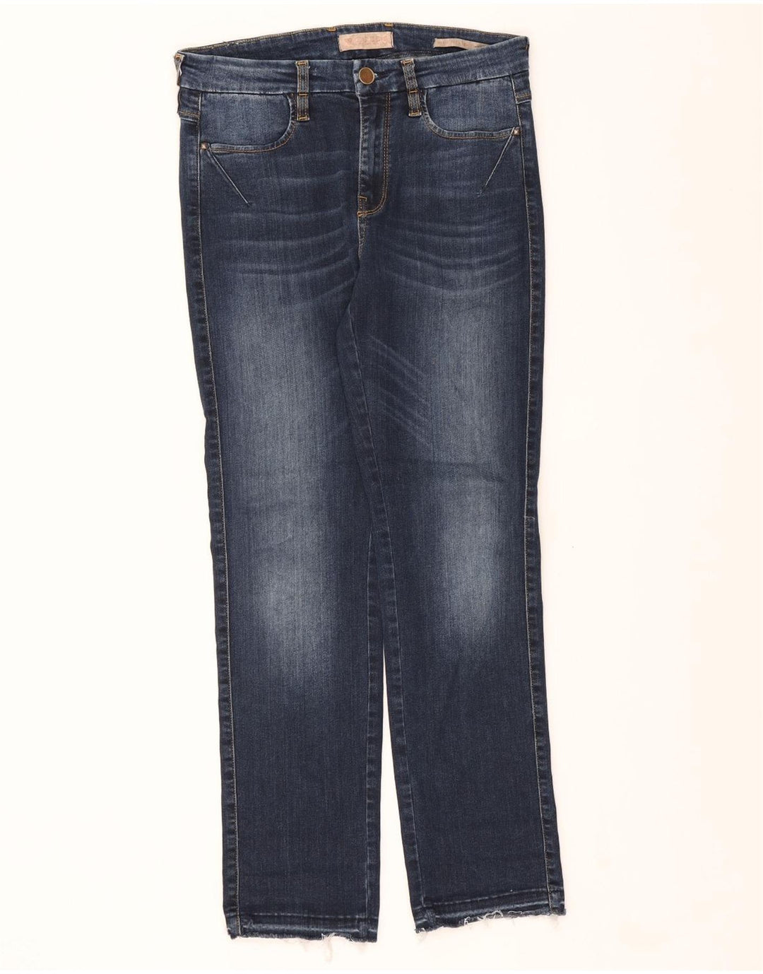 GUESS Womens Slim Straight Jeans W27 L28 Blue Cotton Vintage Guess and Second-Hand Guess from Messina Hembry 