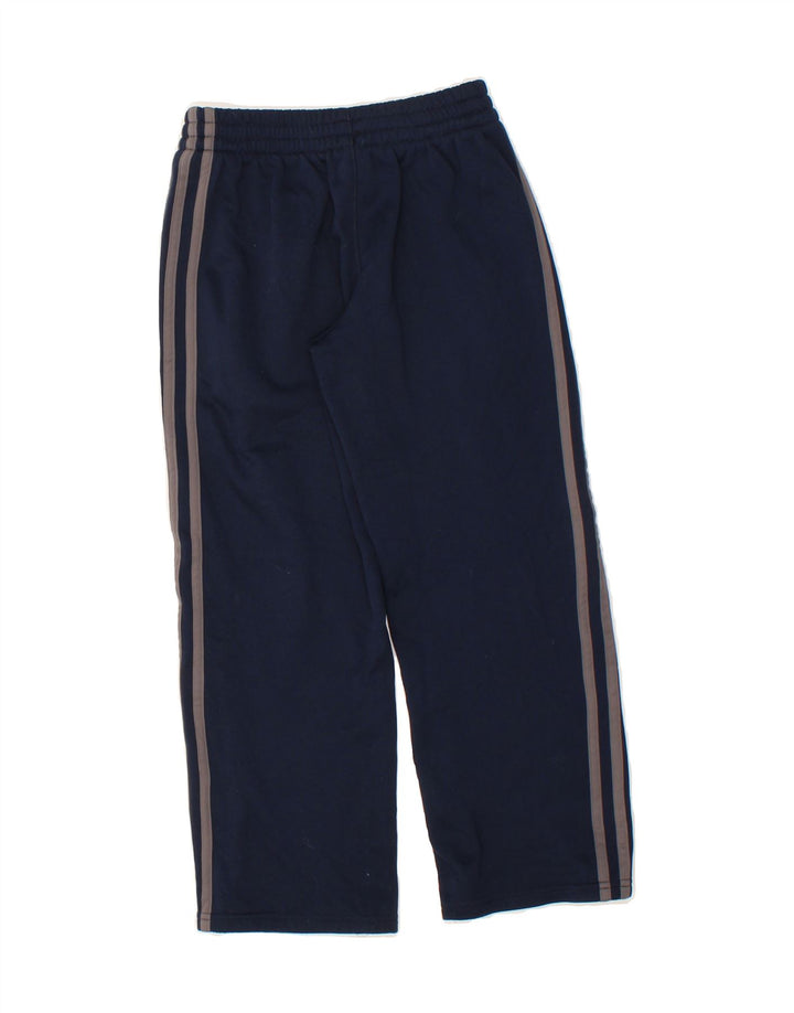 ADIDAS Boys Tracksuit Trousers 7-8 Years Small Navy Blue Polyester Vintage Adidas and Second-Hand Adidas from Messina Hembry 