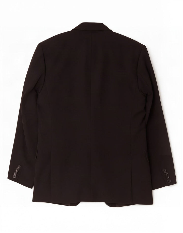 Zara Herre 2-knaps blazerjakke EU 48 Medium Sort viskose