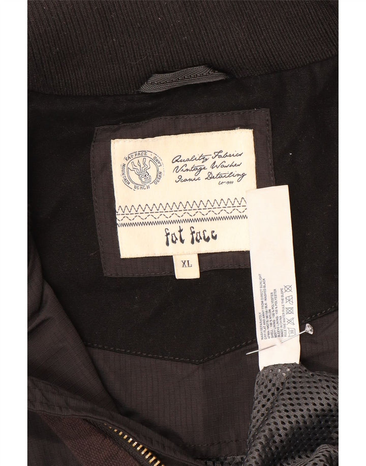 Fat Face Herre Utility Jacket UK 42 XL Sort Nylon