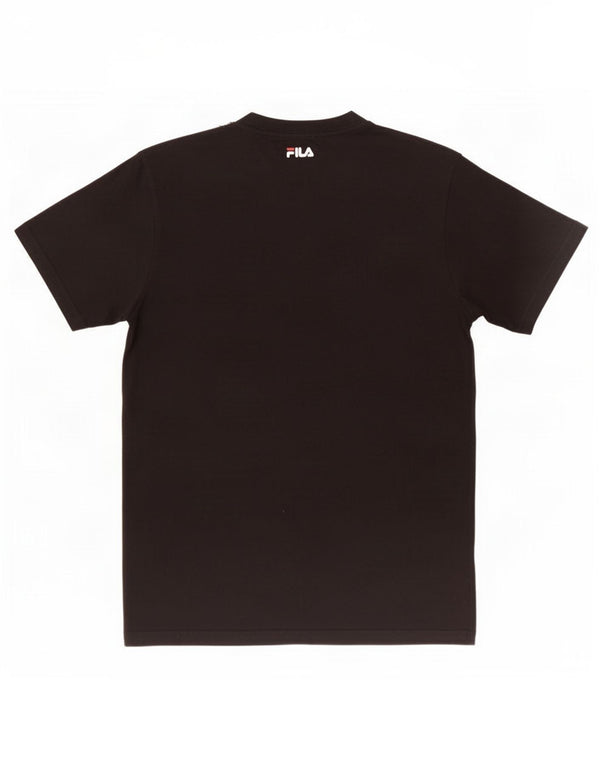 Fila Herre Grafisk T-Shirt Top XS Sort Bomuld
