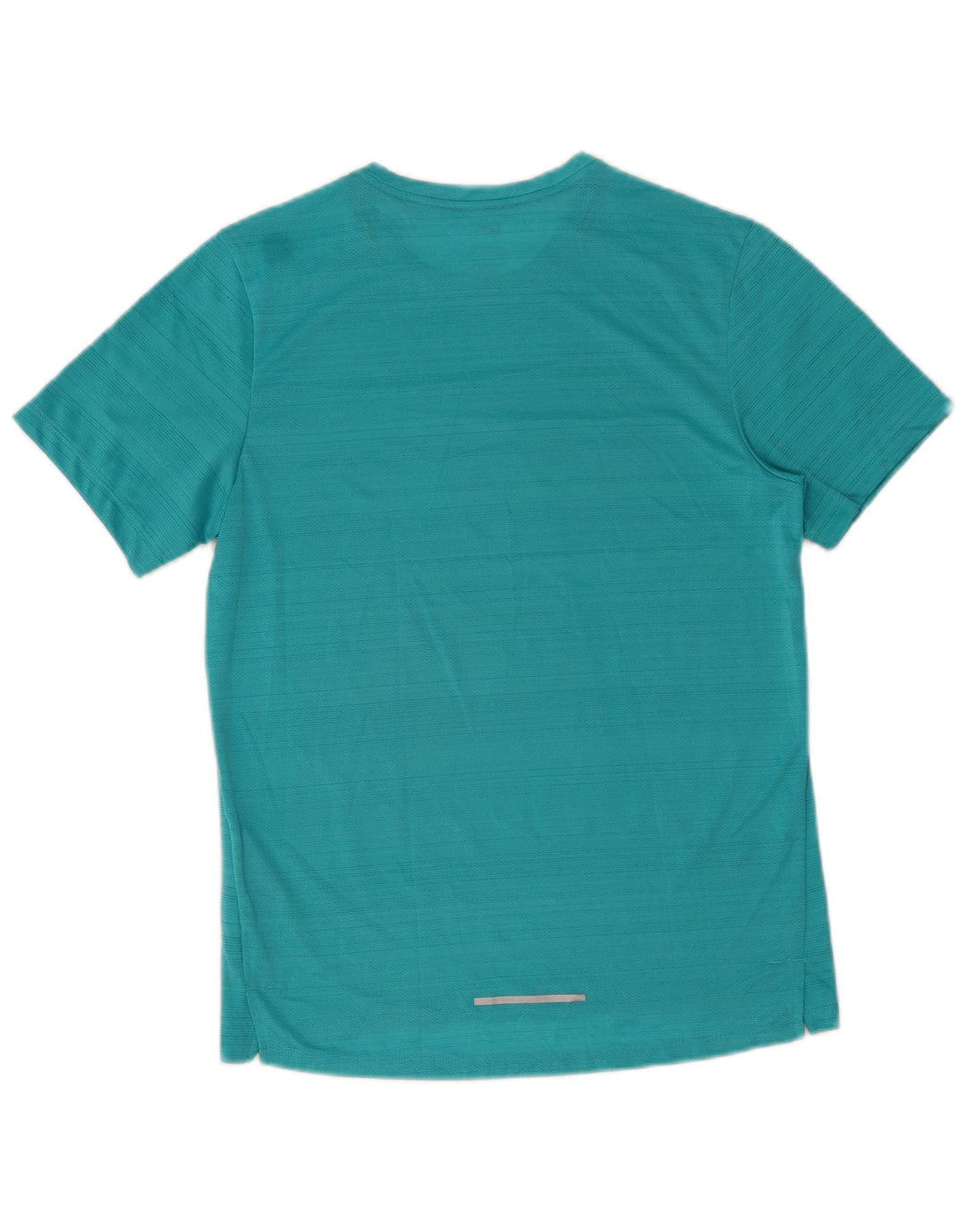 NIKE herre Dri Fit T-shirt top lille blå nålestribet polyester