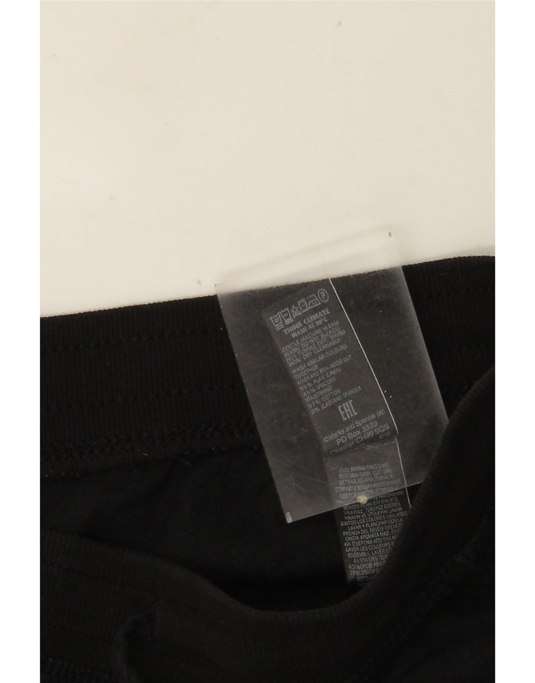 Marks & Spencer Chino Shorts til kvinder UK 16 Large W36 Black Linen