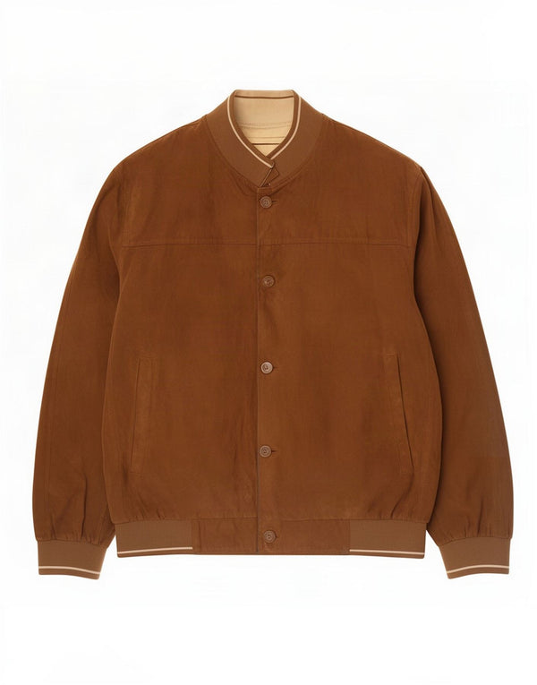 Milestone Bomberjakke til mænd IT 48 4XL Brun Polyester