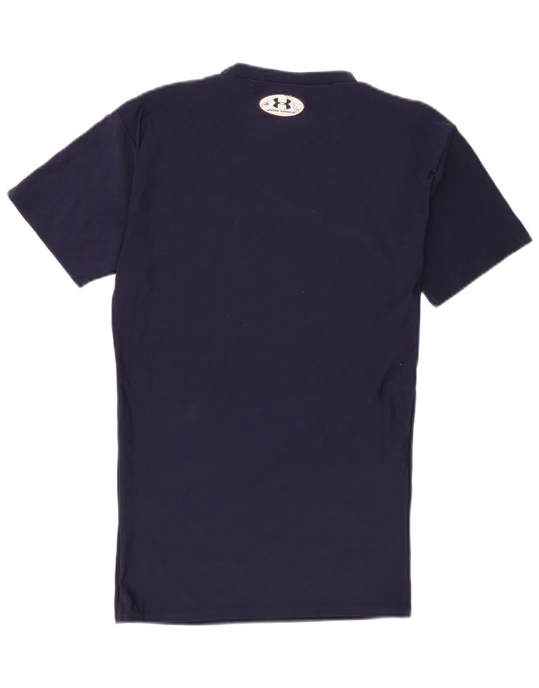 Under Armour Herre T-Shirt Top Stor Marineblå Polyester