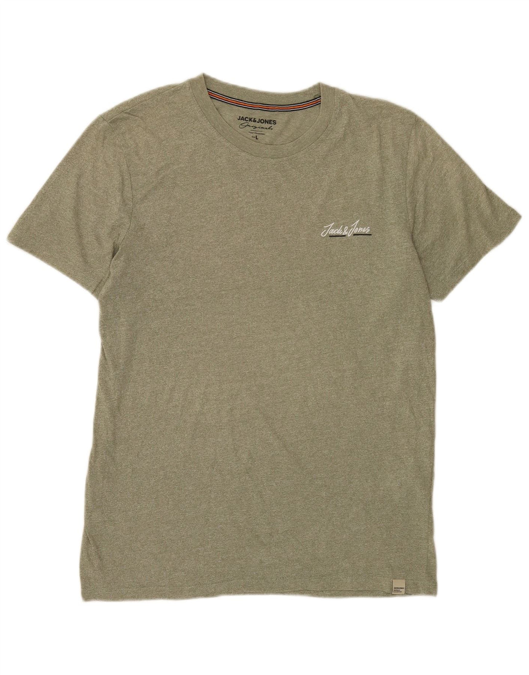 Jack & Jones Herre T-Shirt Top Stor Khaki Bomuld