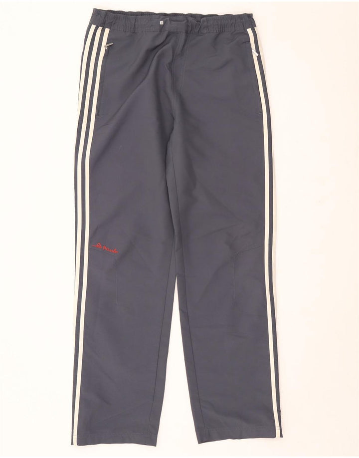 Adidas Straight Chino-bukser til mænd W36 L31 Marineblå polyester