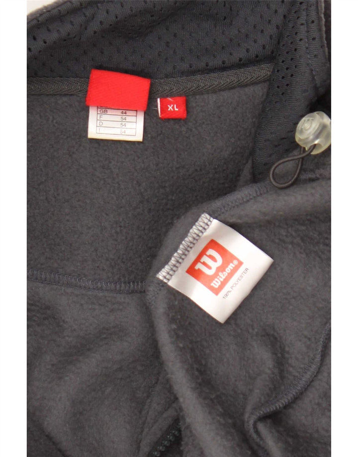Wilson Herre Fleece Jumper med lynlås XL Grå Polyester