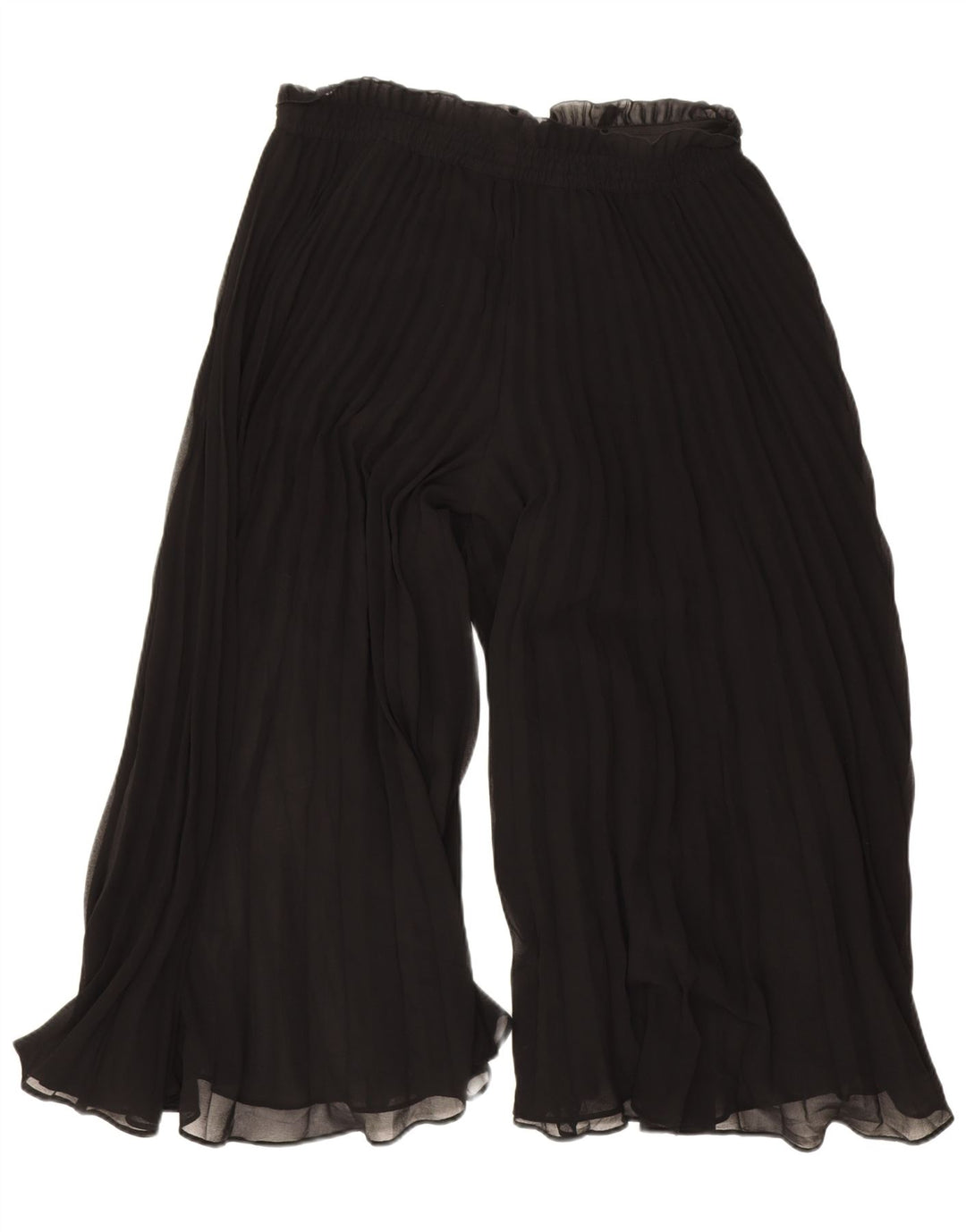 Zara Dame Cullotes Højtaljede Capri Bukser Medium W28 L20 Sort