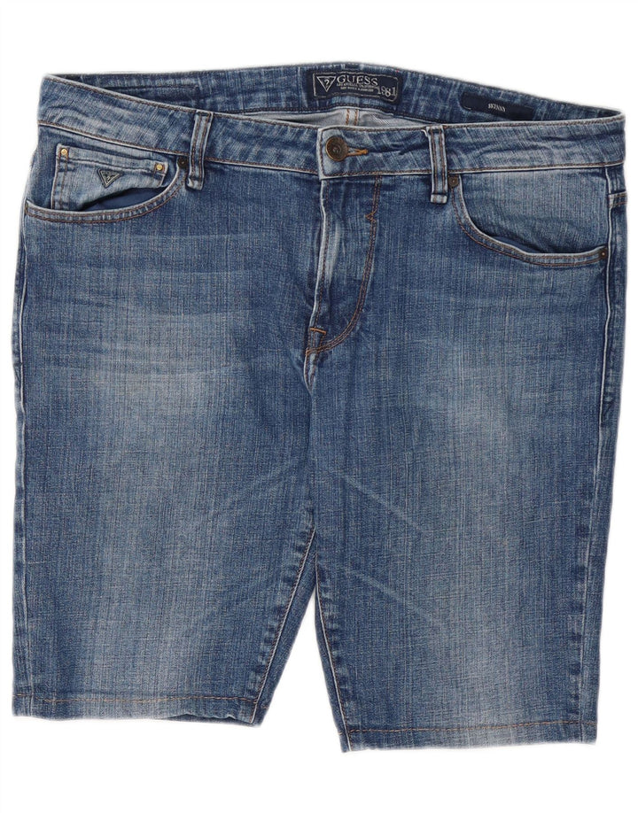 Guess Herre Denim Shorts W36 Large Blue Cotton