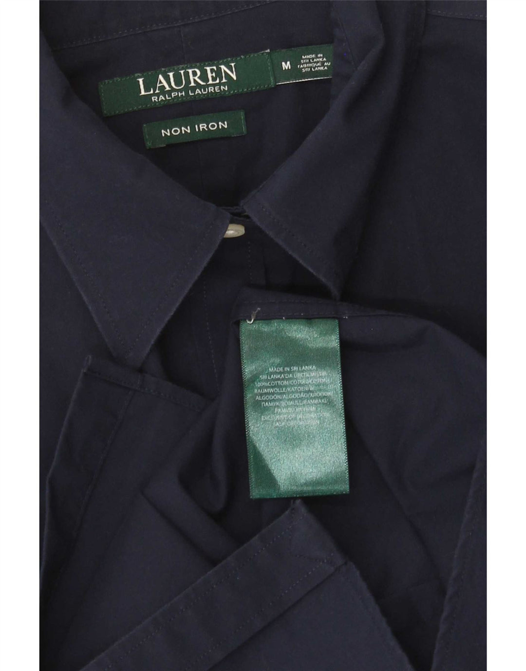 Ralph Lauren Dameskjorte UK 14 Medium Navyblå Bomuld