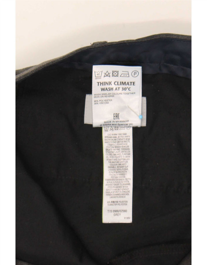 Marks & Spencer Straight Suit Bukser til mænd W40 L29 Grå polyester