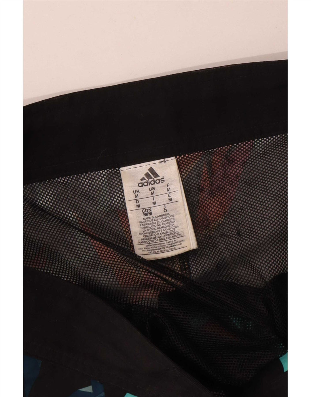 Adidas Badeshorts til mænd mellemgrå geometrisk polyester