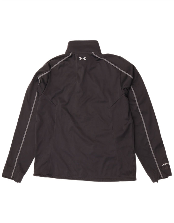 Under Armour Herre Zip Neck Pullover Træningsdragt Top Stor Sort Polyester